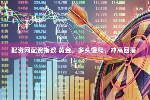 配资网配资指数 黄金，多头慢爬，冲高回落！